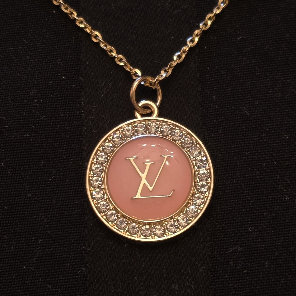 One of a kind, upcycled Louis Vuitton pendant zipper pull Pendant Necklace - Picture 3 of 11